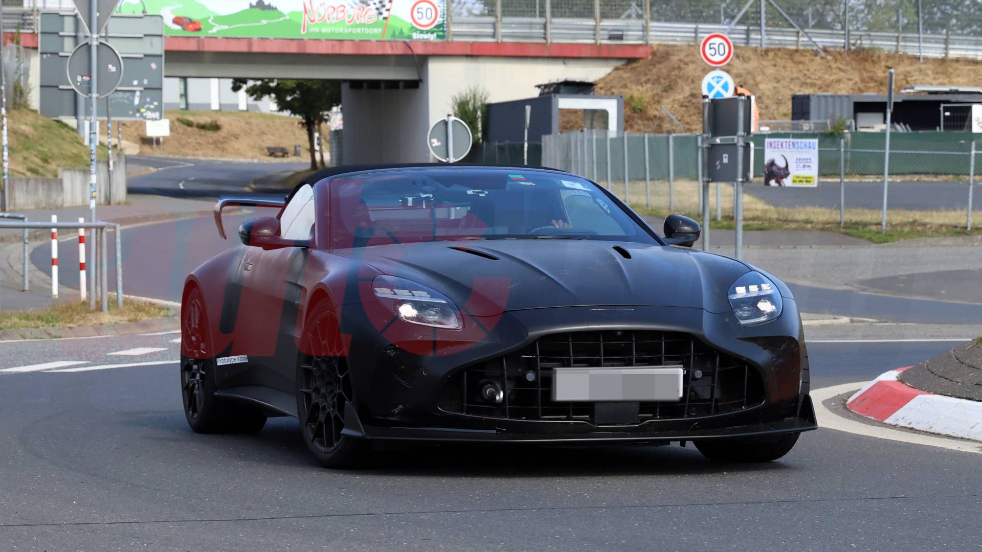 2027 Aston Martin Vantage RS Roadster spy shot