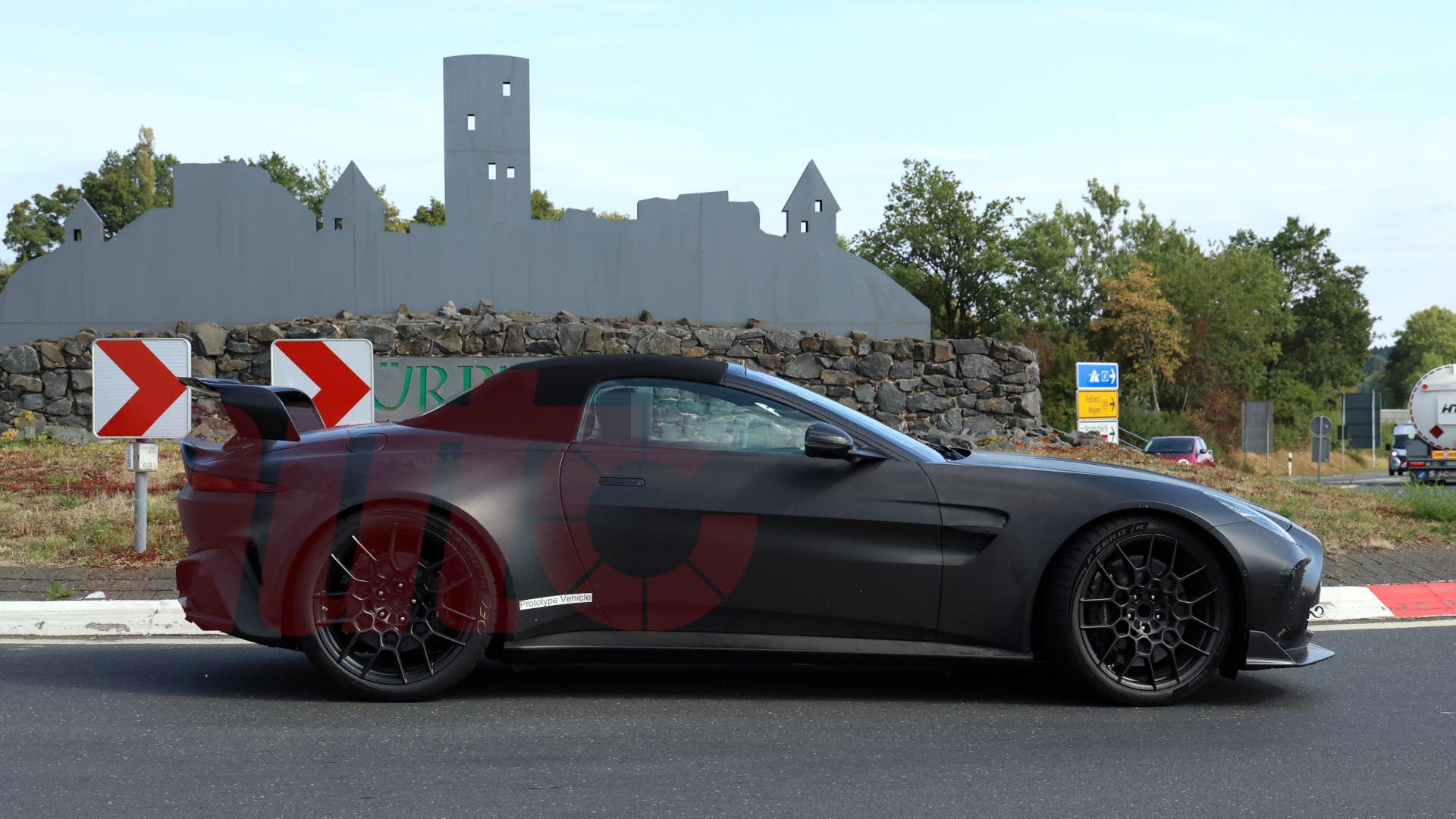2027 Aston Martin Vantage RS Roadster spy shot