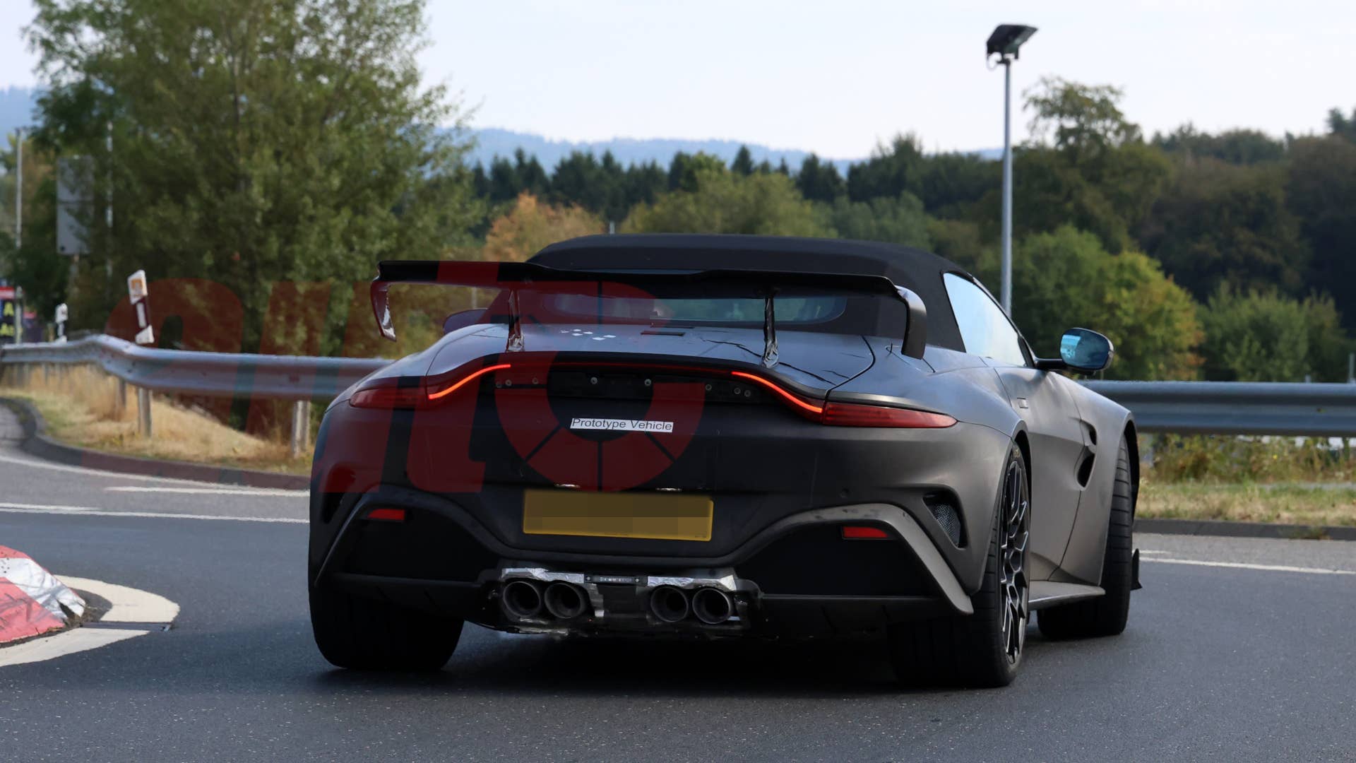 2027 Aston Martin Vantage RS Roadster spy shot