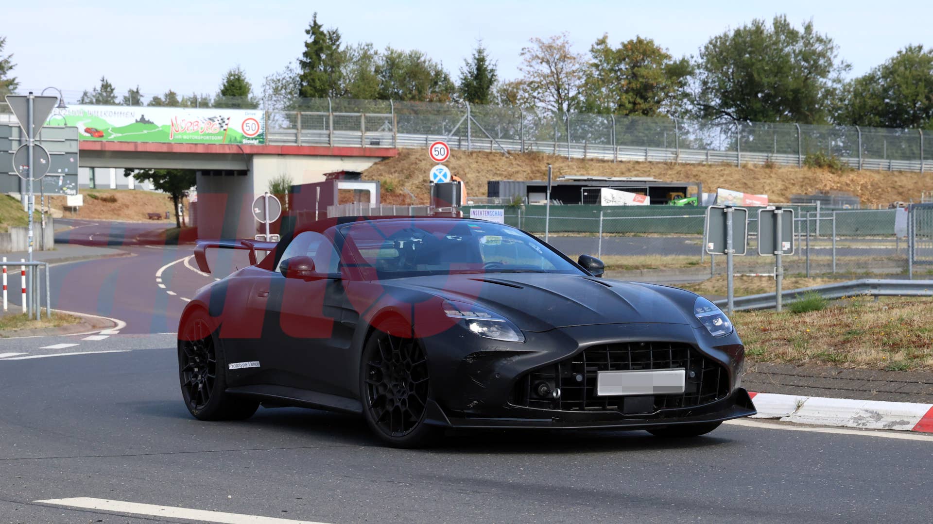 2027 Aston Martin Vantage RS Roadster spy shot