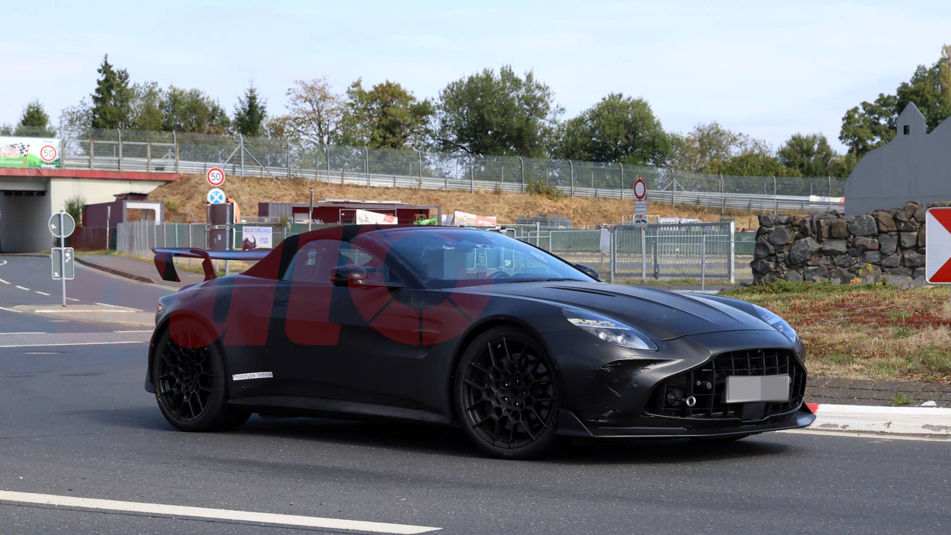 2027 Aston Martin Vantage RS Roadster spy shot