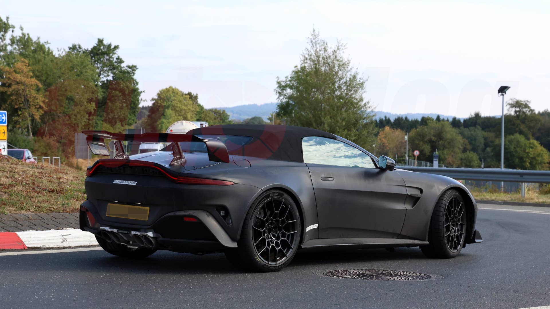 2027 Aston Martin Vantage RS Roadster spy shot