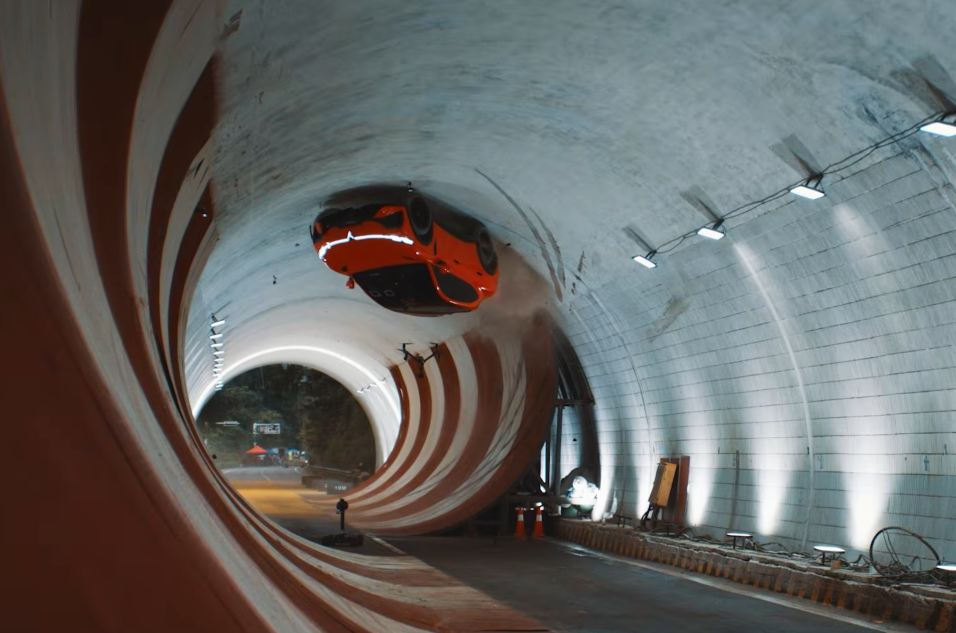 This 5,000-Pound Chinese EV Just Drove Upside Down At 81 MPH