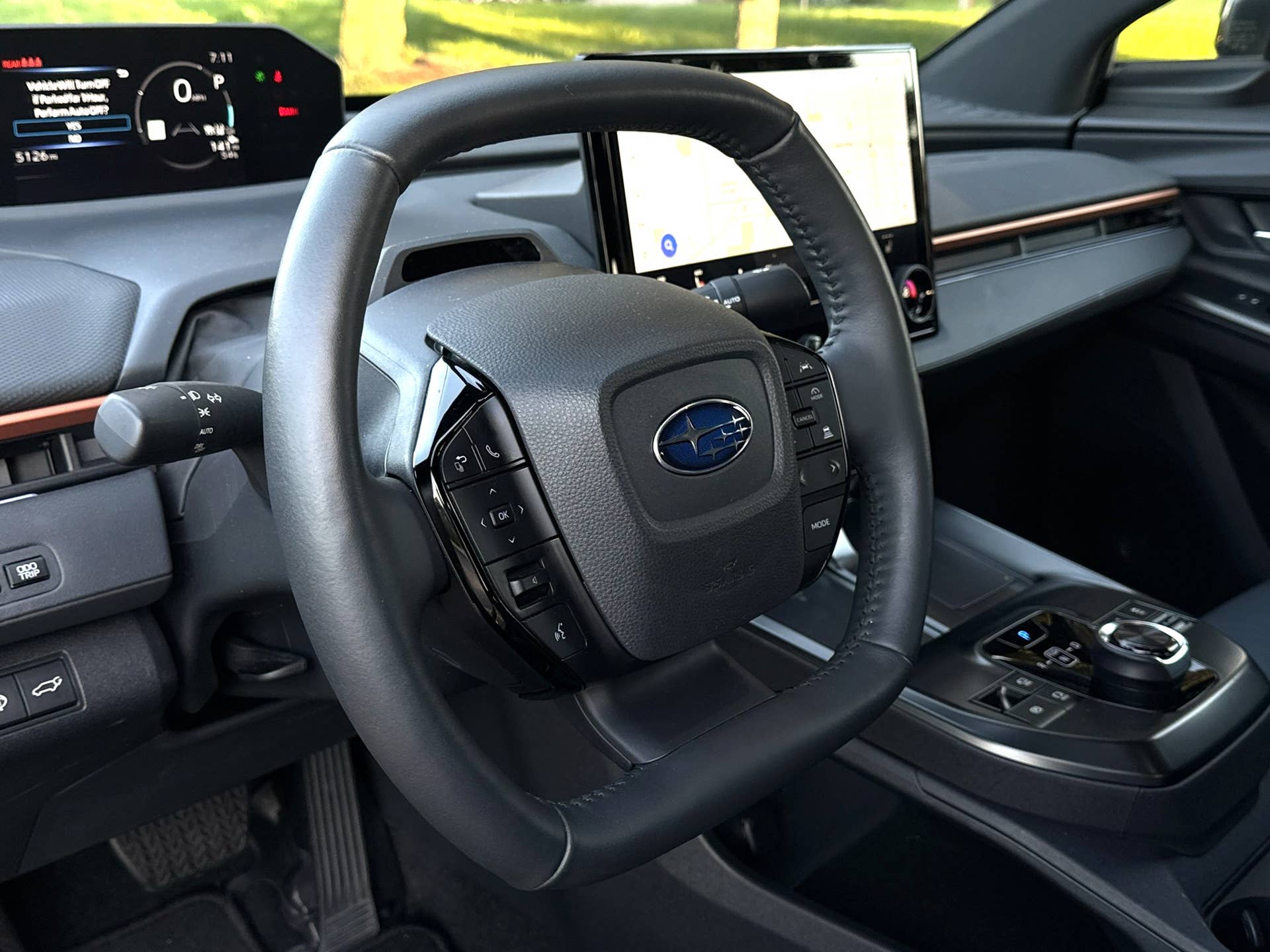 2026 Subaru Uncharted interior dashboard with copper accents