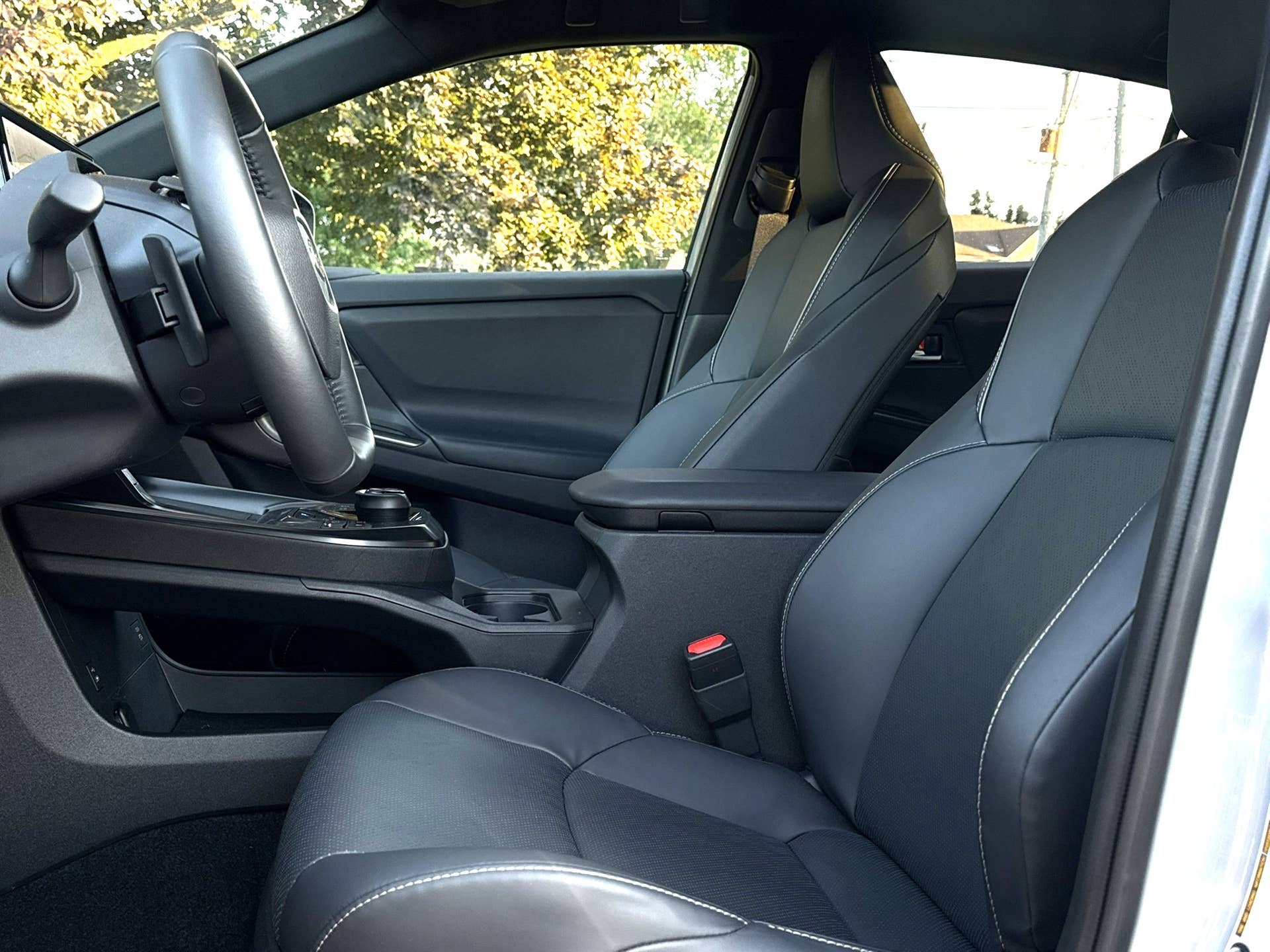 2026 Subaru Uncharted Sport front seats and driving position