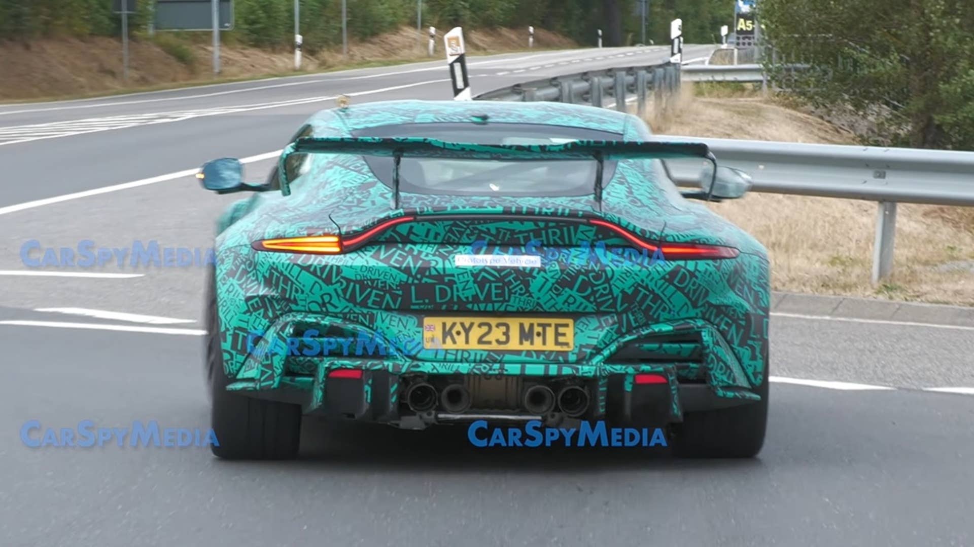 Aston Martin Vantage RS spy shot