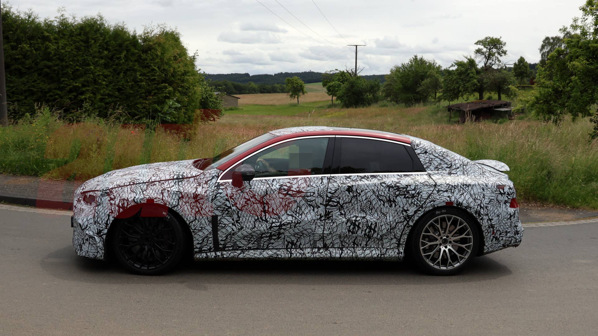 2027 Mercedes-AMG C 63 EV spy shot