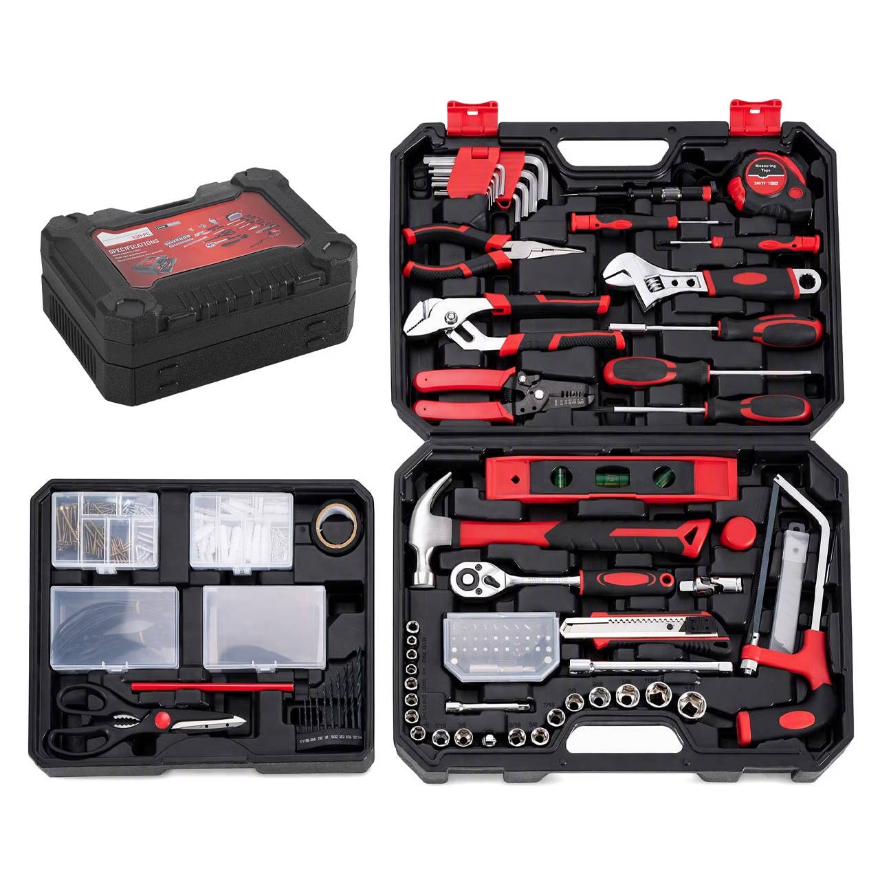 The Concetta 330-Piece Home and Auto Repair Tool Kit, pictured here, is now on sale at Walmart.