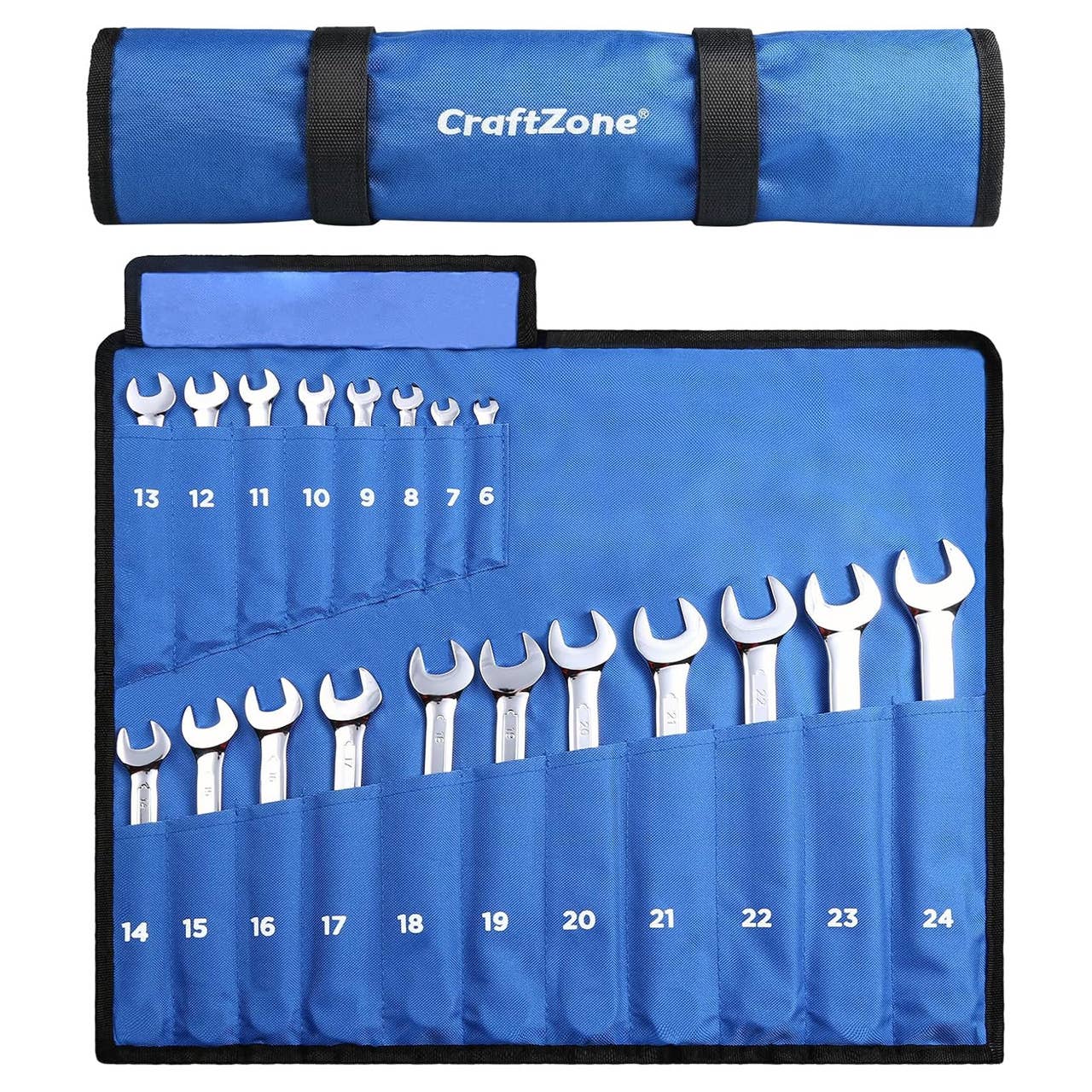 The Craftzone 19-Piece Wrench Set, pictured here, is now on sale at Amazon.