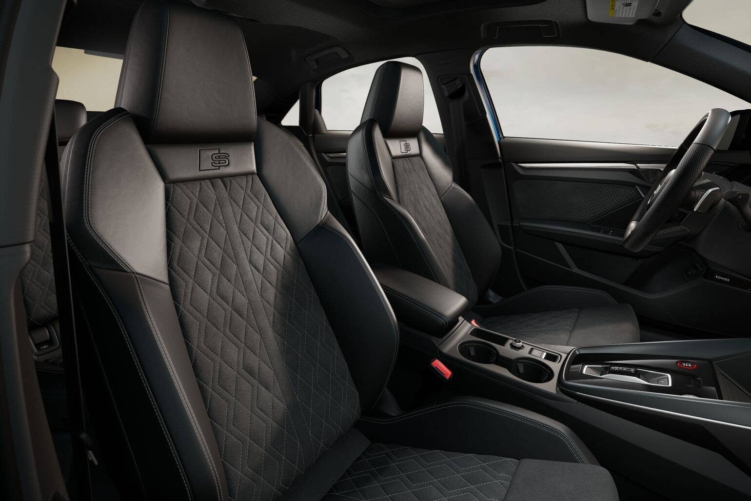 2026 Audi S3 with black interior front seats