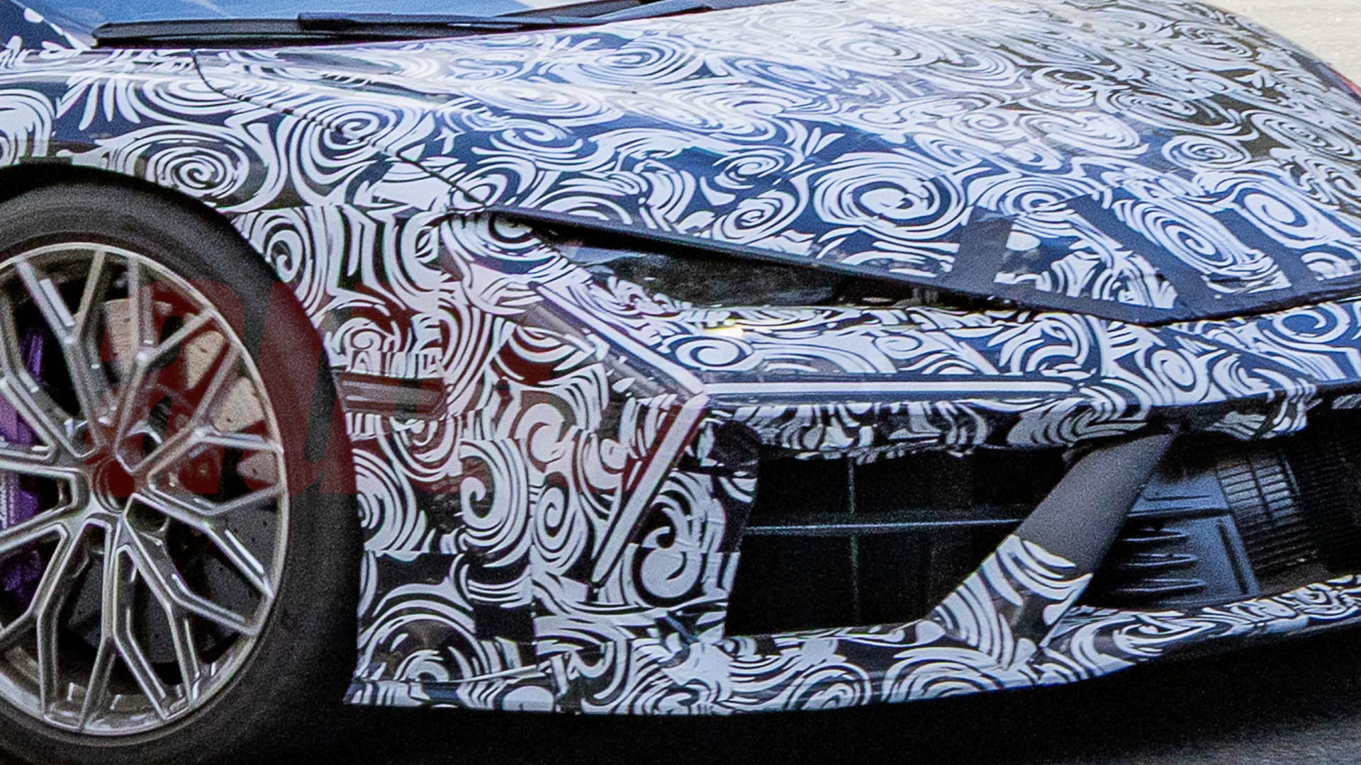 2028 Lamborghini Revuelto facelift spy shot
