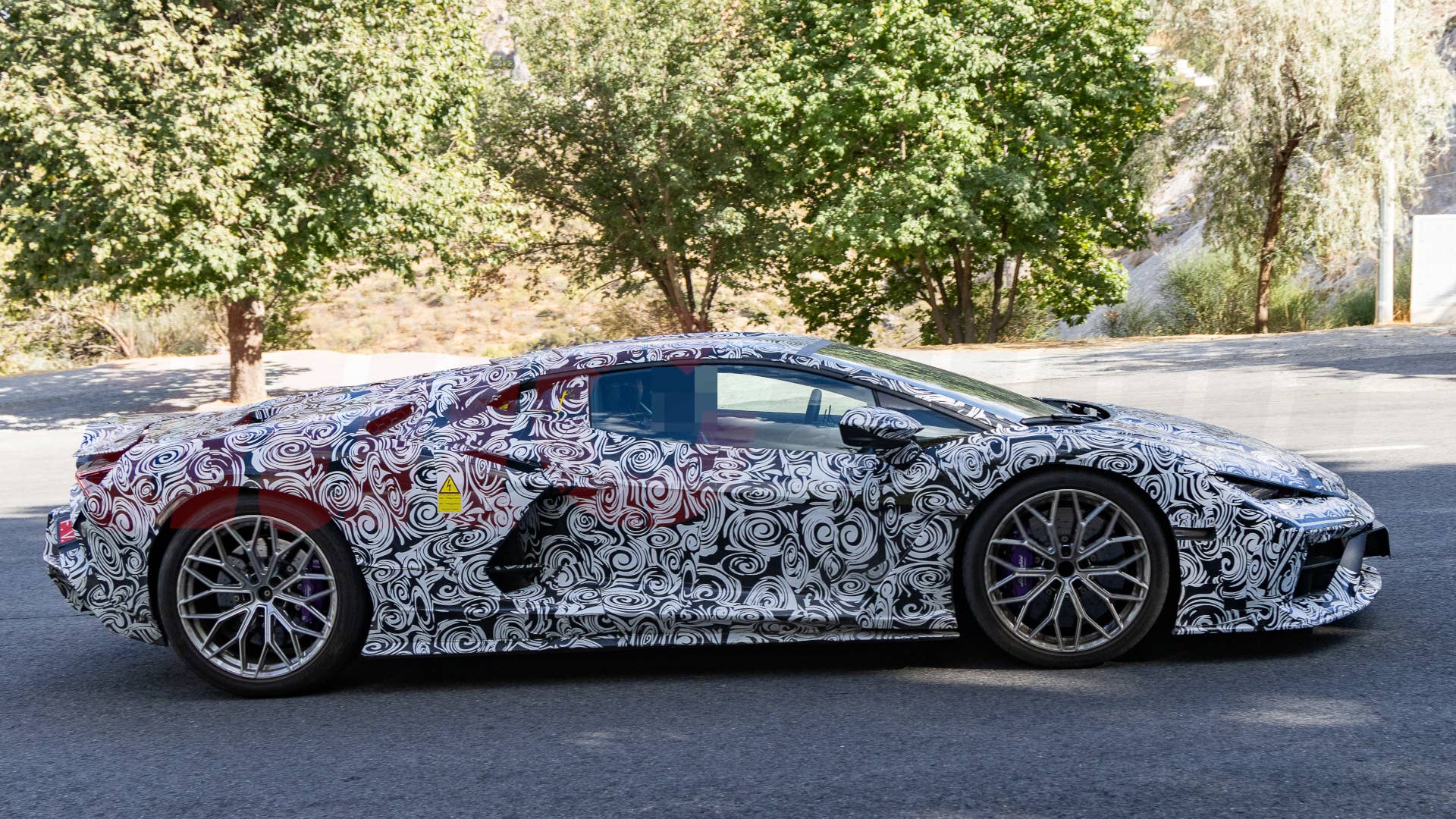 2028 Lamborghini Revuelto facelift spy shot