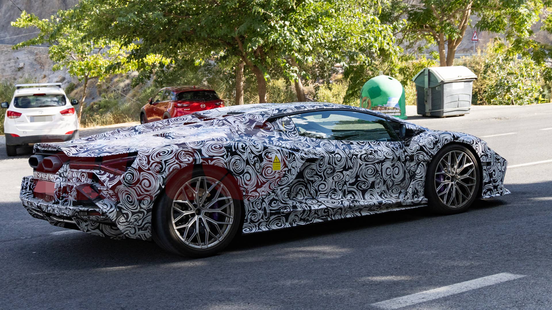 2028 Lamborghini Revuelto facelift spy shot