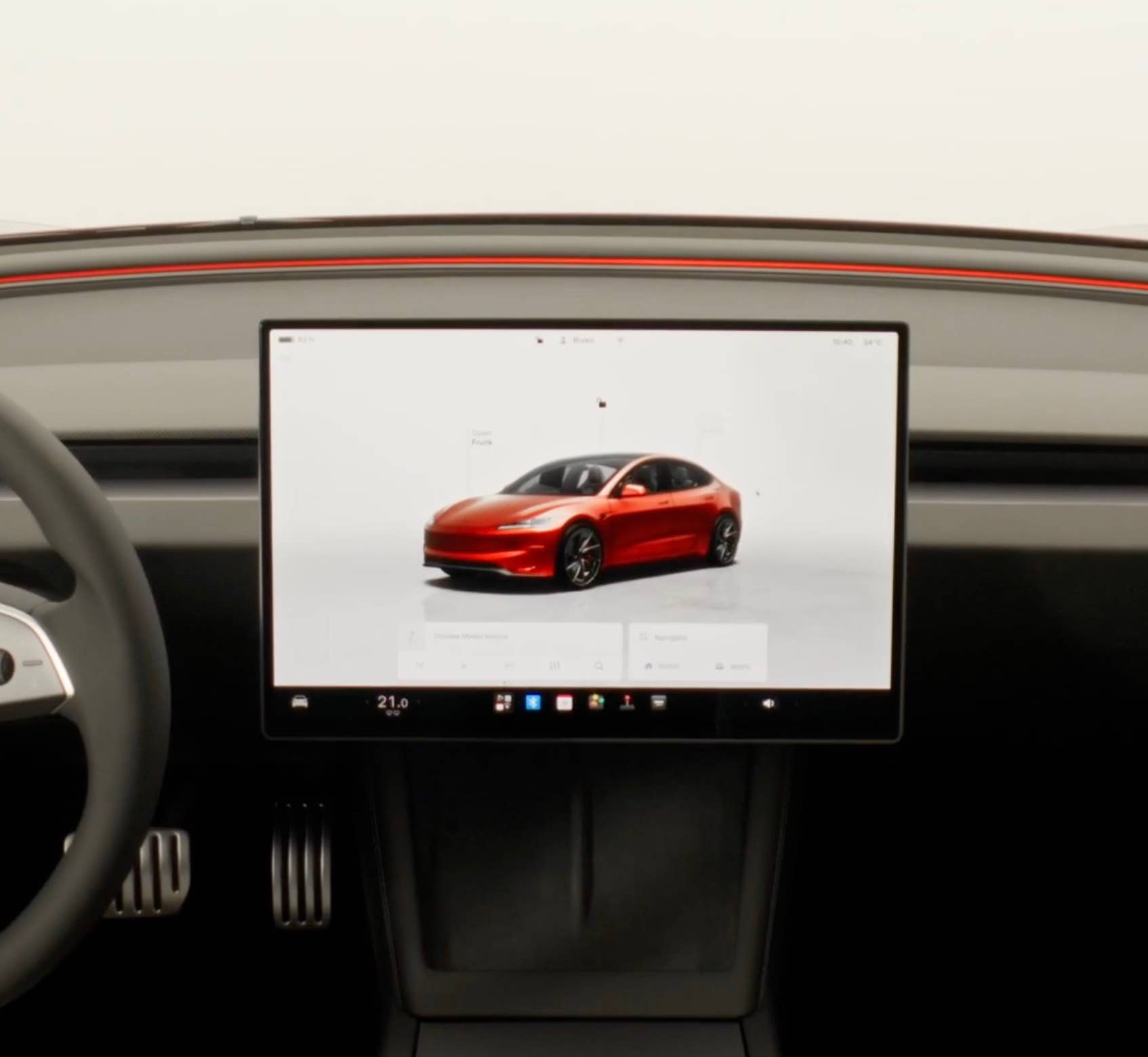Tesla Model 3 touchscreen