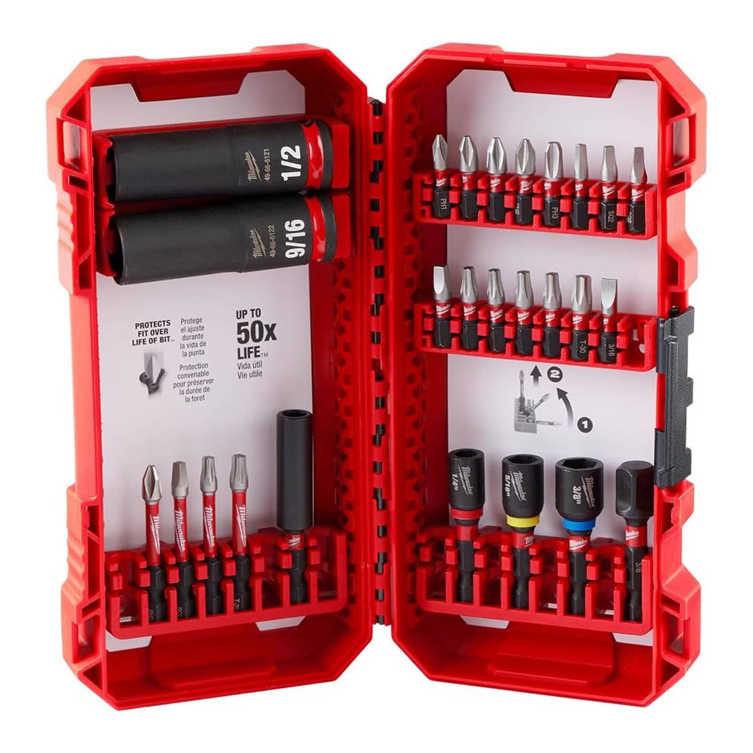 The Milwaukee Shockwave 26-Piece Impact Bit Set, pictured here, is now on sale at Amazon.