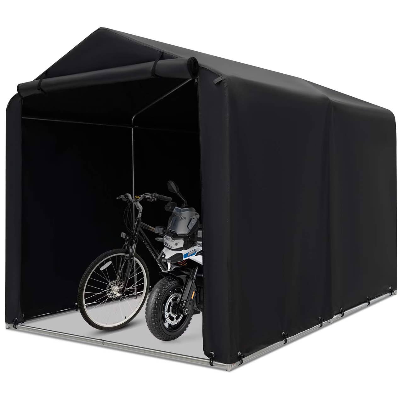 Costway 7-Foot by 5.2-Foot Canopy Storage Shed, $130 (was $239) at Walmart