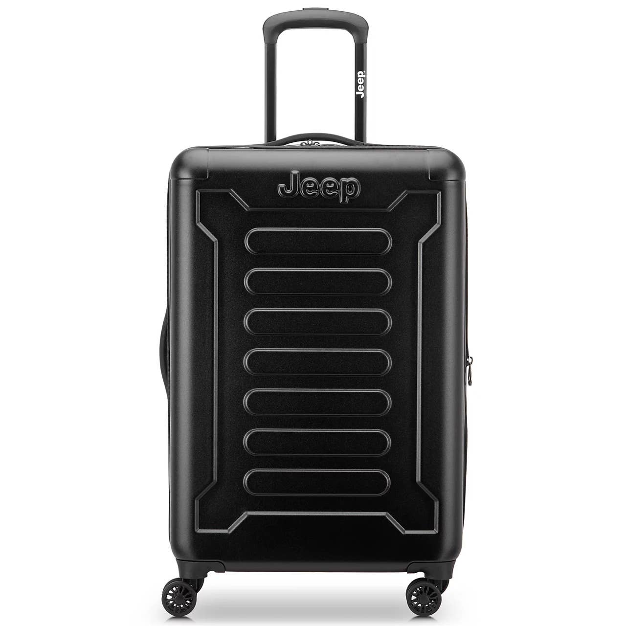 The Jeep Hardside Spinner Suitcase, pictured here, is now on sale at Macy's.