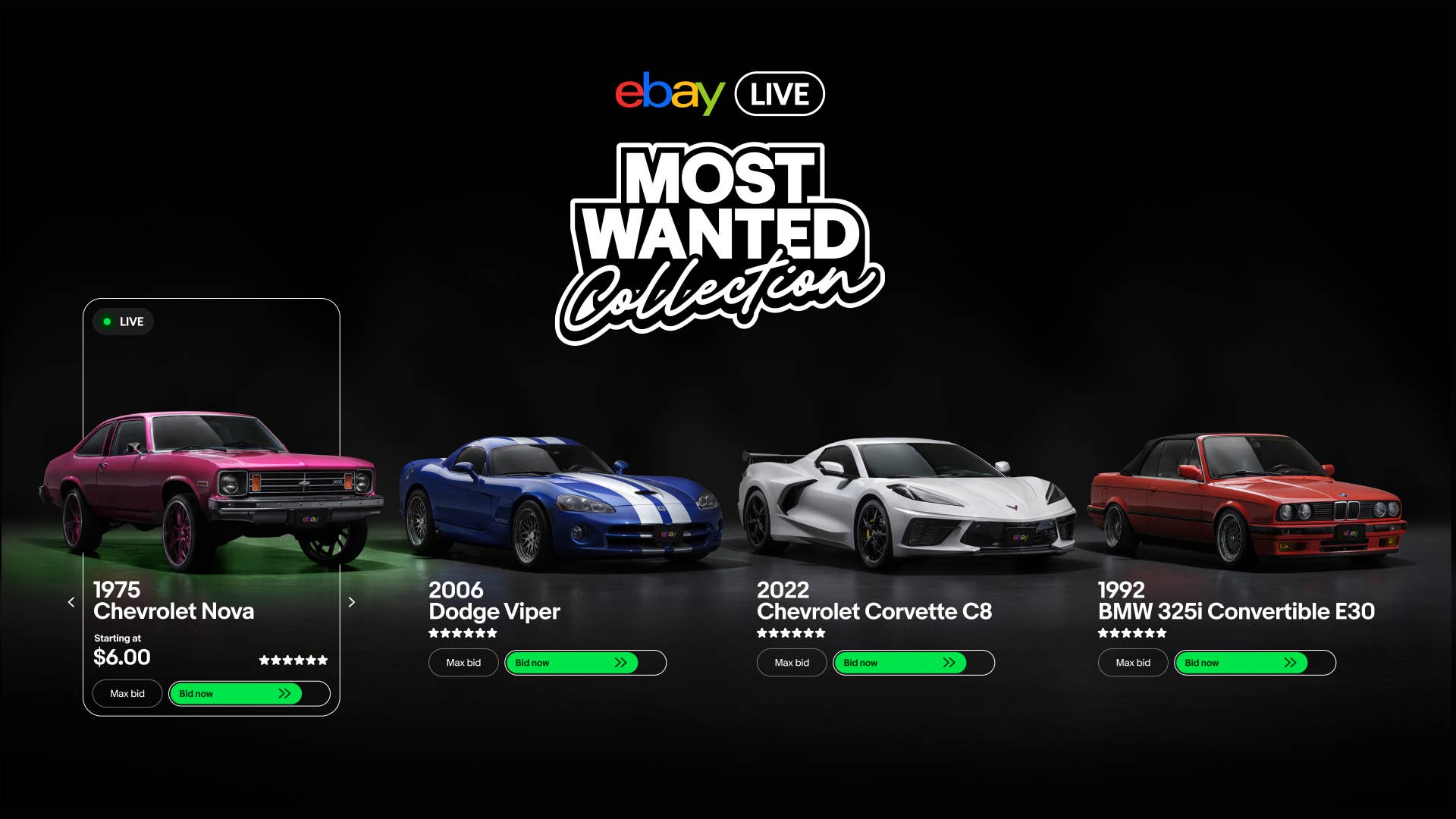 The eBay Most Wanted Collection will debut at SEMA,