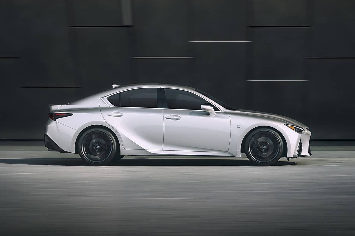 2025 Lexus IS 350 F Sport in white side view