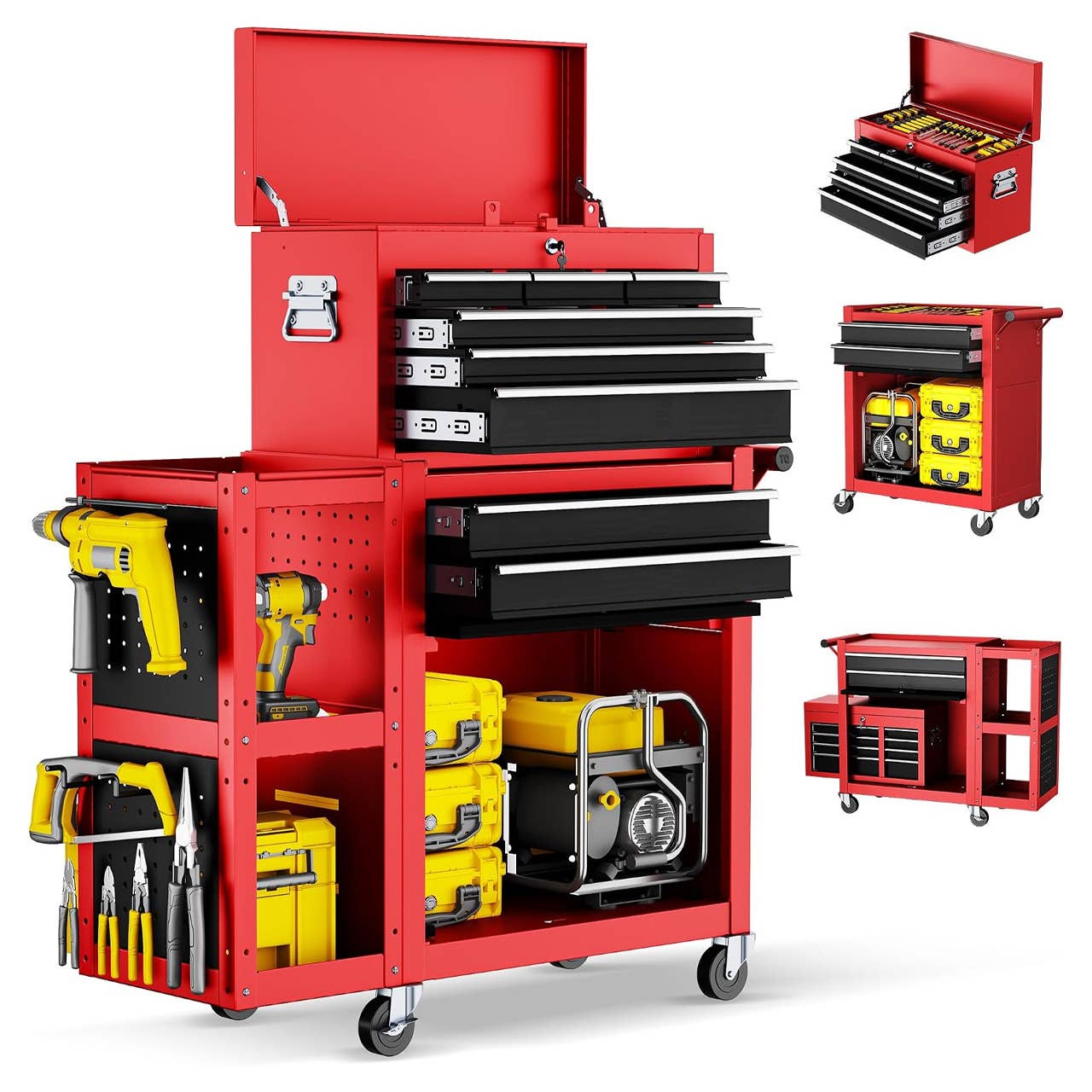 The Bsmtek 8-Drawer Rolling Tool Chest, pictured here, is now on sale at Amazon.