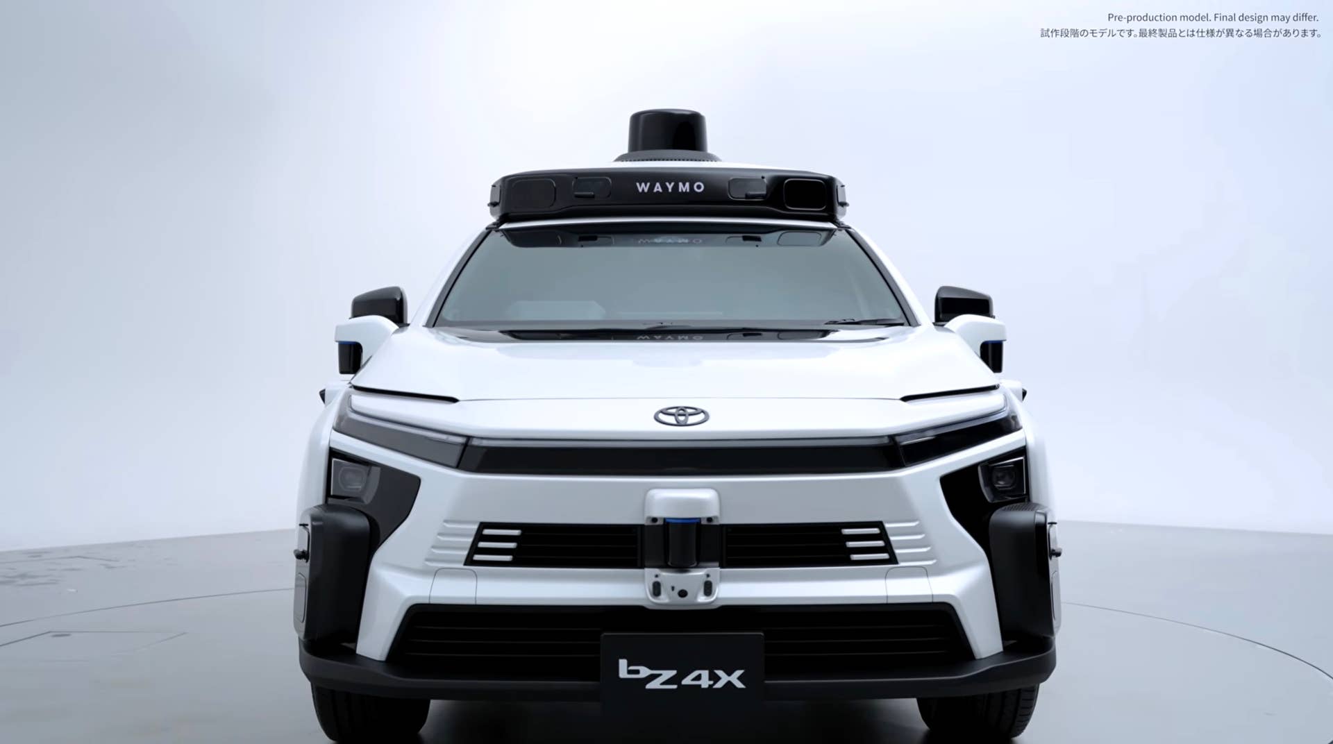 Toyota bZ4X robotaxi