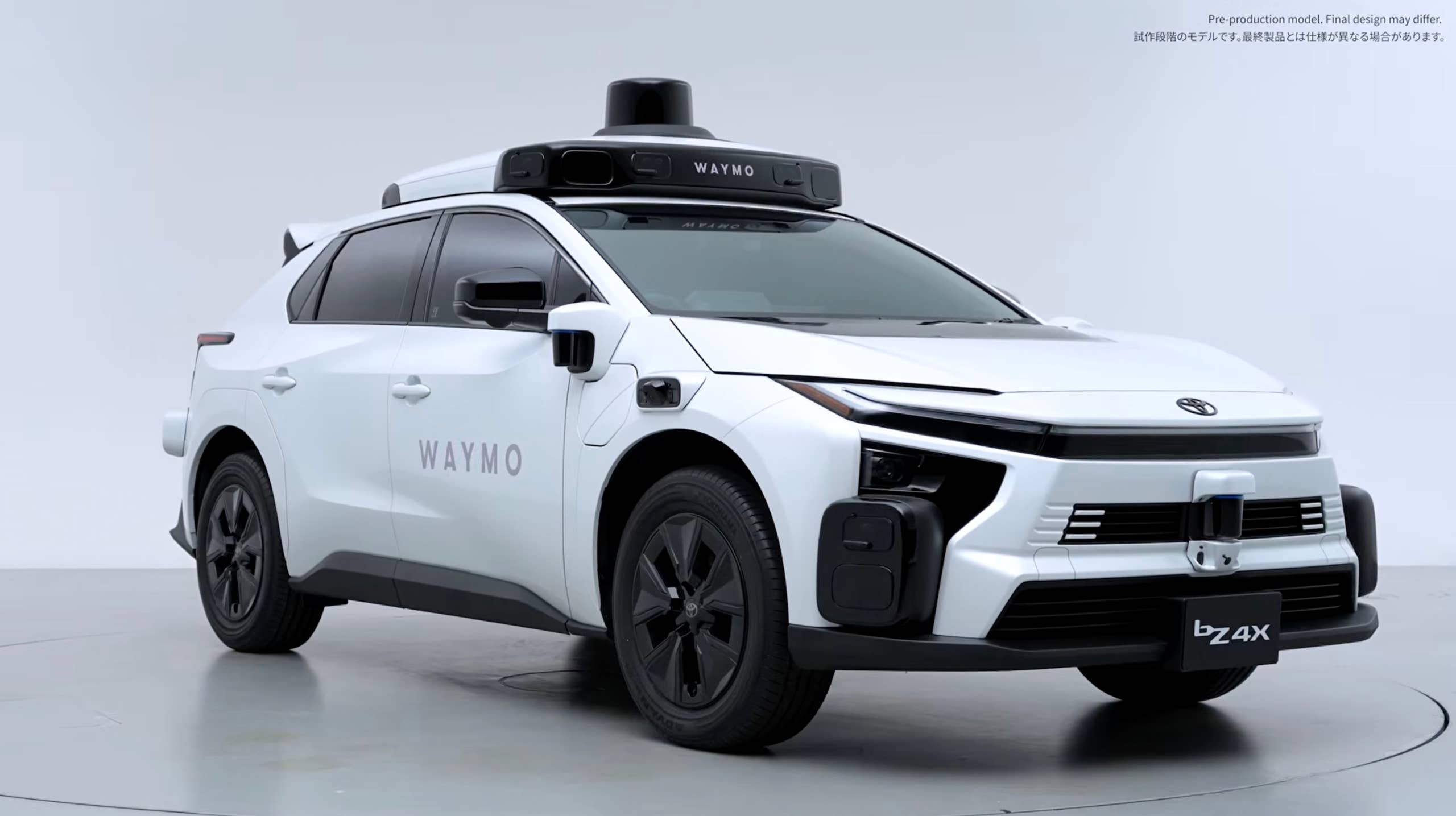 Toyota bZ4X robotaxi