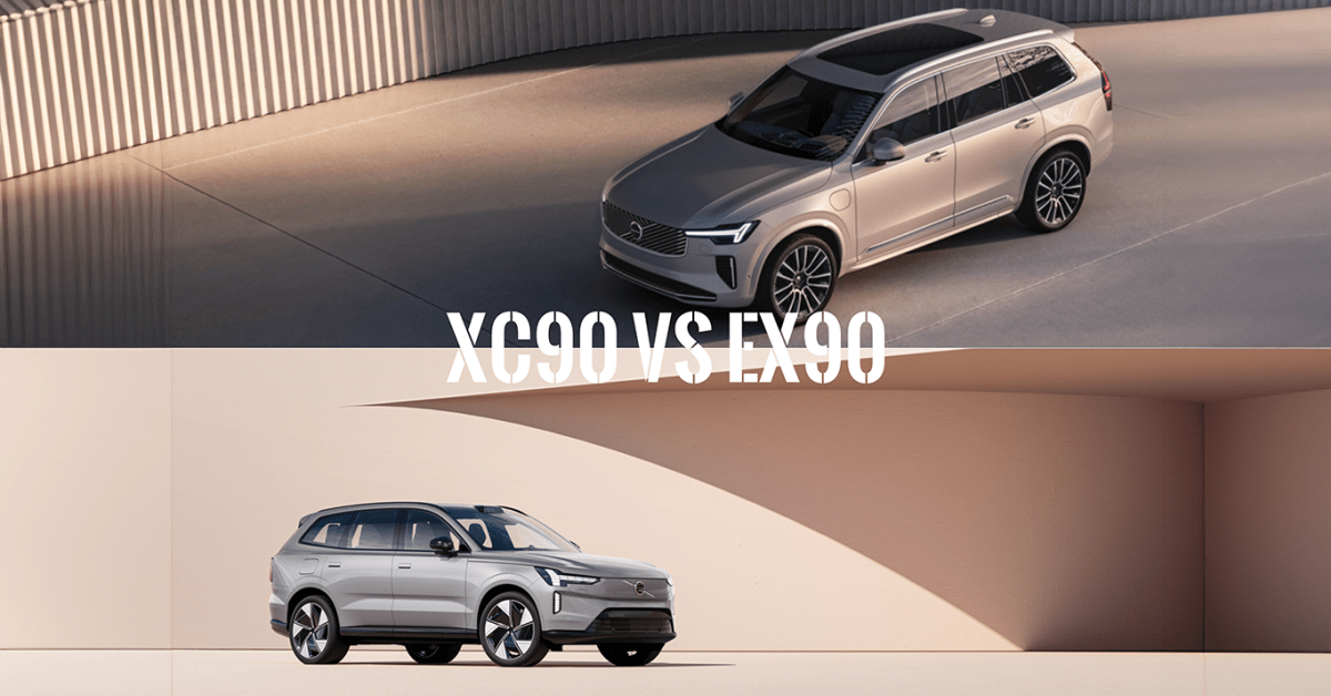 2025 Volvo XC90 PHEV vs 2025 Volvo EX90 A plugin or allelectric