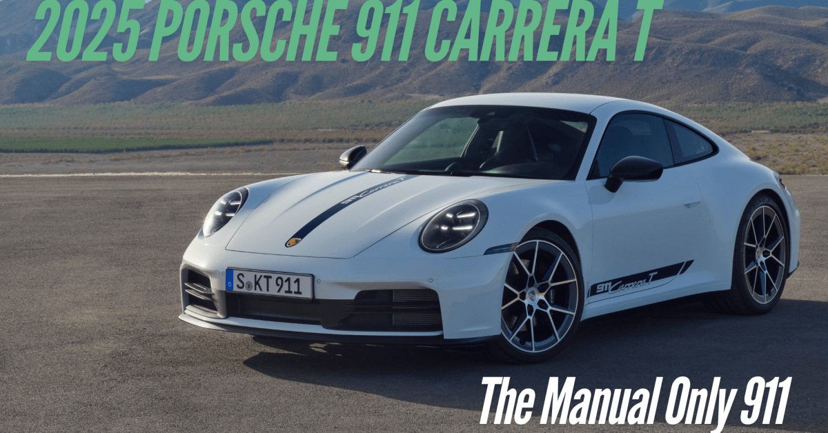 2025 Porsche 911 Carrera T returns as manual only and lighter than ever