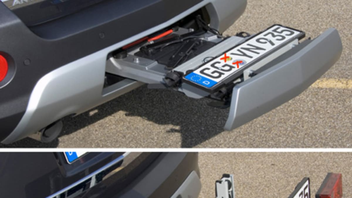Have bike will travel the Opel Antara s hideaway bike rack Autoblog