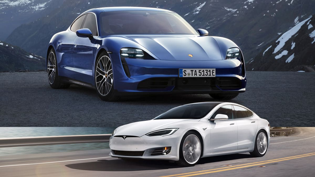 Porsche Taycan vs Tesla Model S How they compare on paper Autoblog
