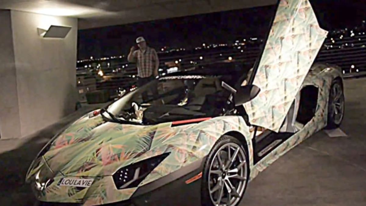 Lamborghini Aventador goes floral to match LeBron s new Nikes Autoblog