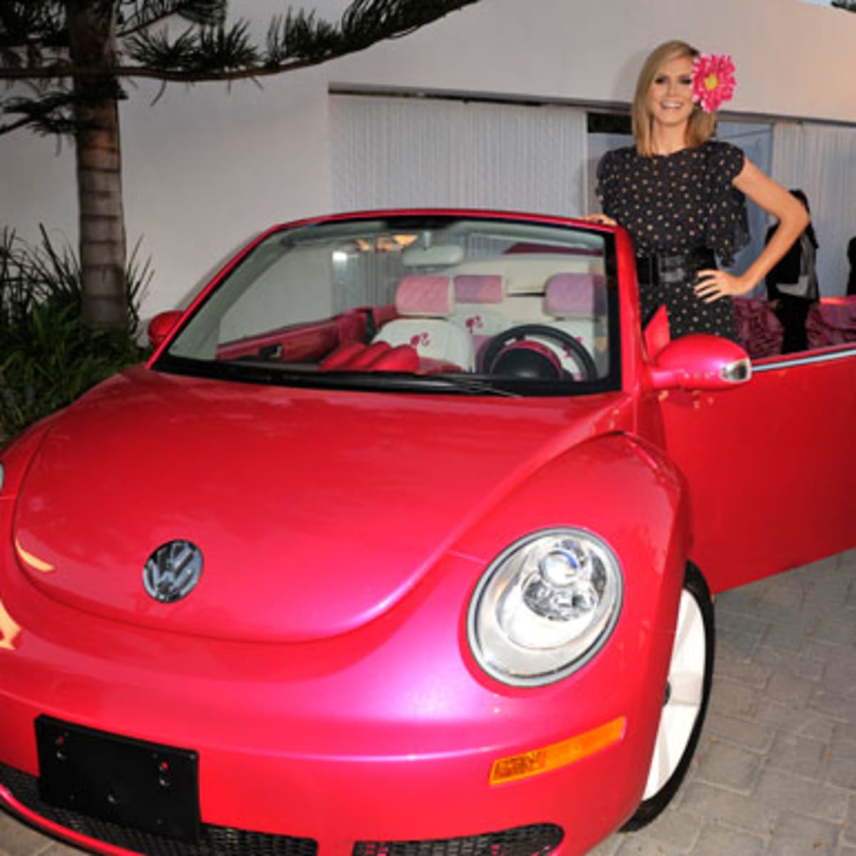 Barbie gets another car for birthday Pink VW New Beetle Convertible Autoblog