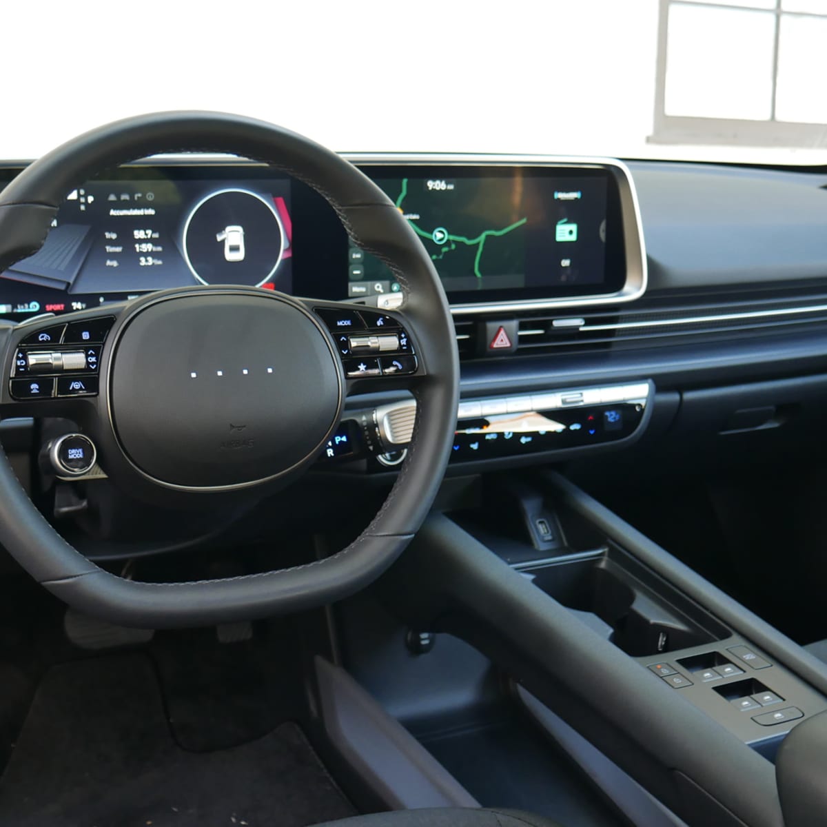 Hyundai Ioniq 6 SE Interior Review Big range cloth seats Autoblog