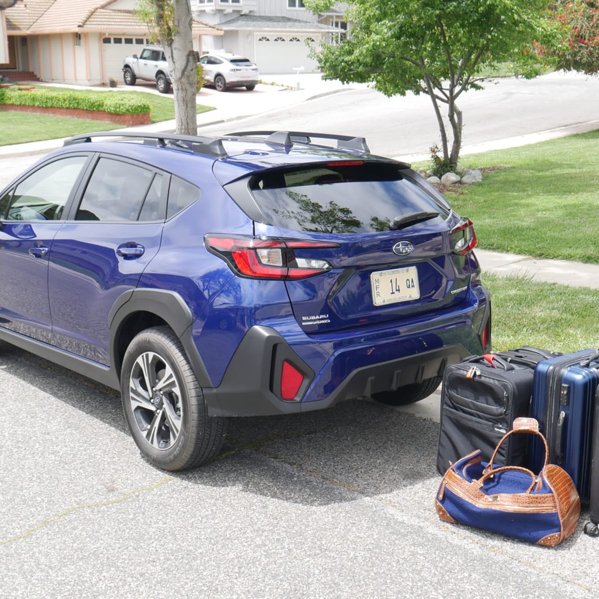 2024 Subaru Crosstrek Luggage Test How much cargo space Autoblog