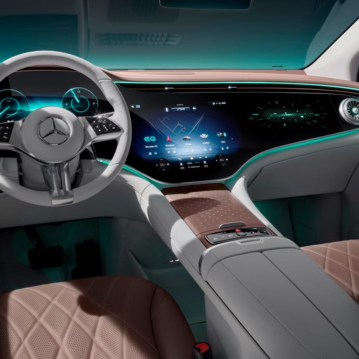 Mercedes Benz EQE SUV shows its high tech interior Autoblog