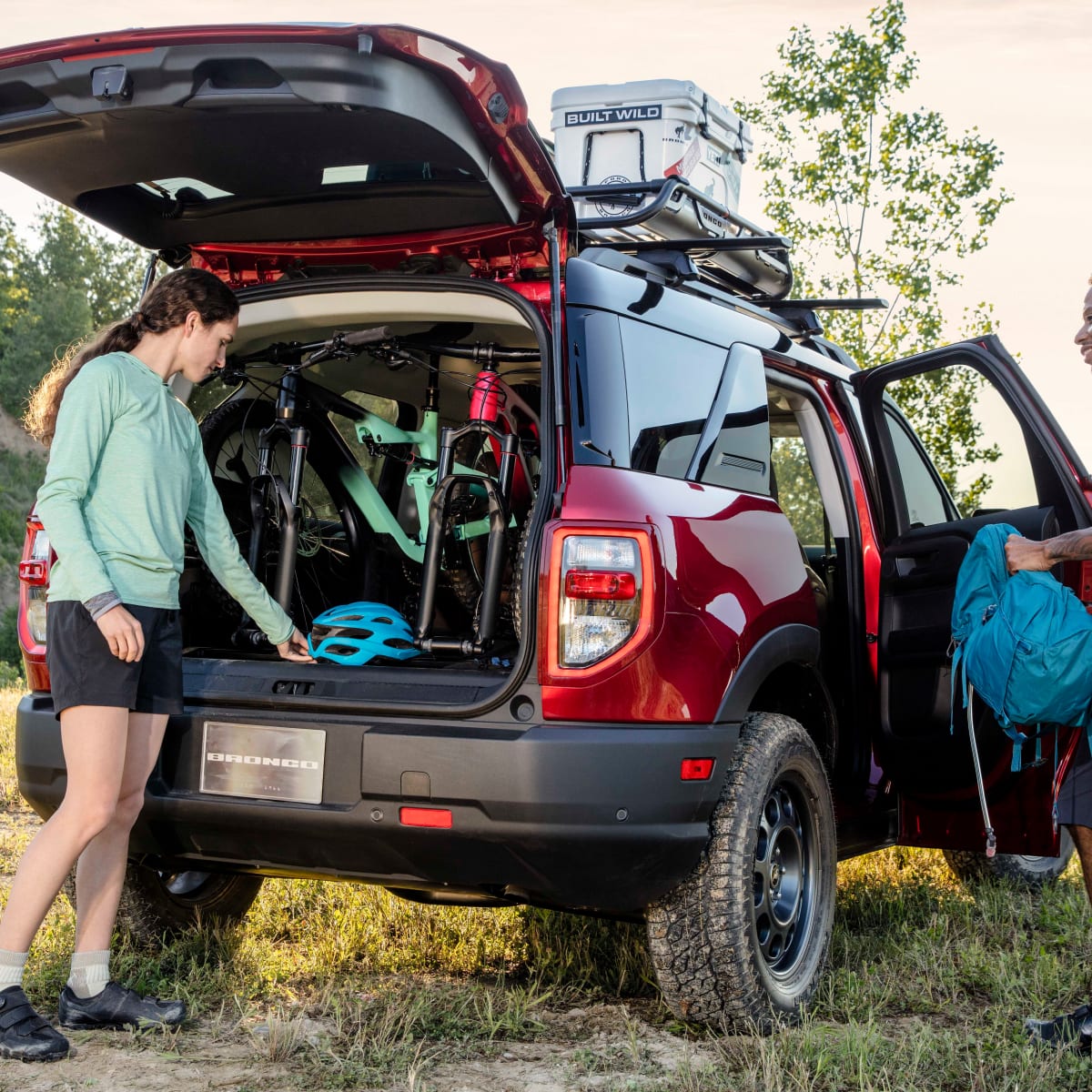 Bronco sport interior bike rack 2025