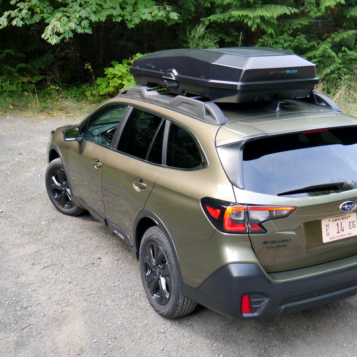 2020 Subaru Outback Roof Rack Driveway Test Double cross Autoblog