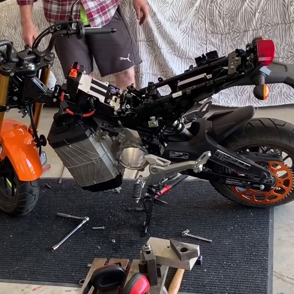 Project Electrom is a Honda Grom with a 50 horsepower electric motor Autoblog