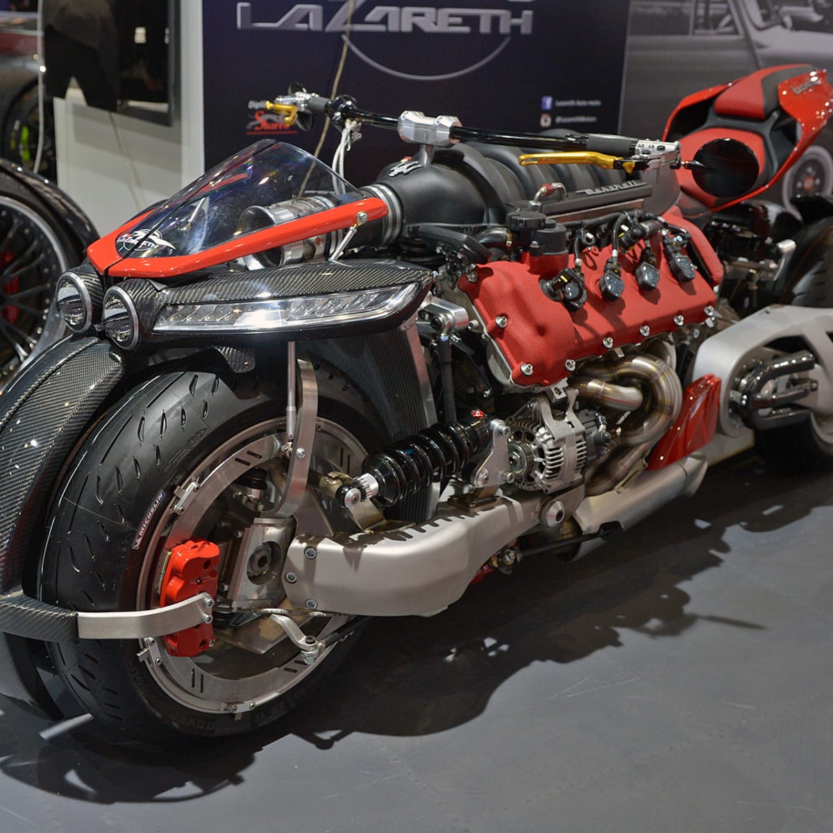 Lazareth LM847 packs a Maserati V8 into a leaning quad frame Autoblog