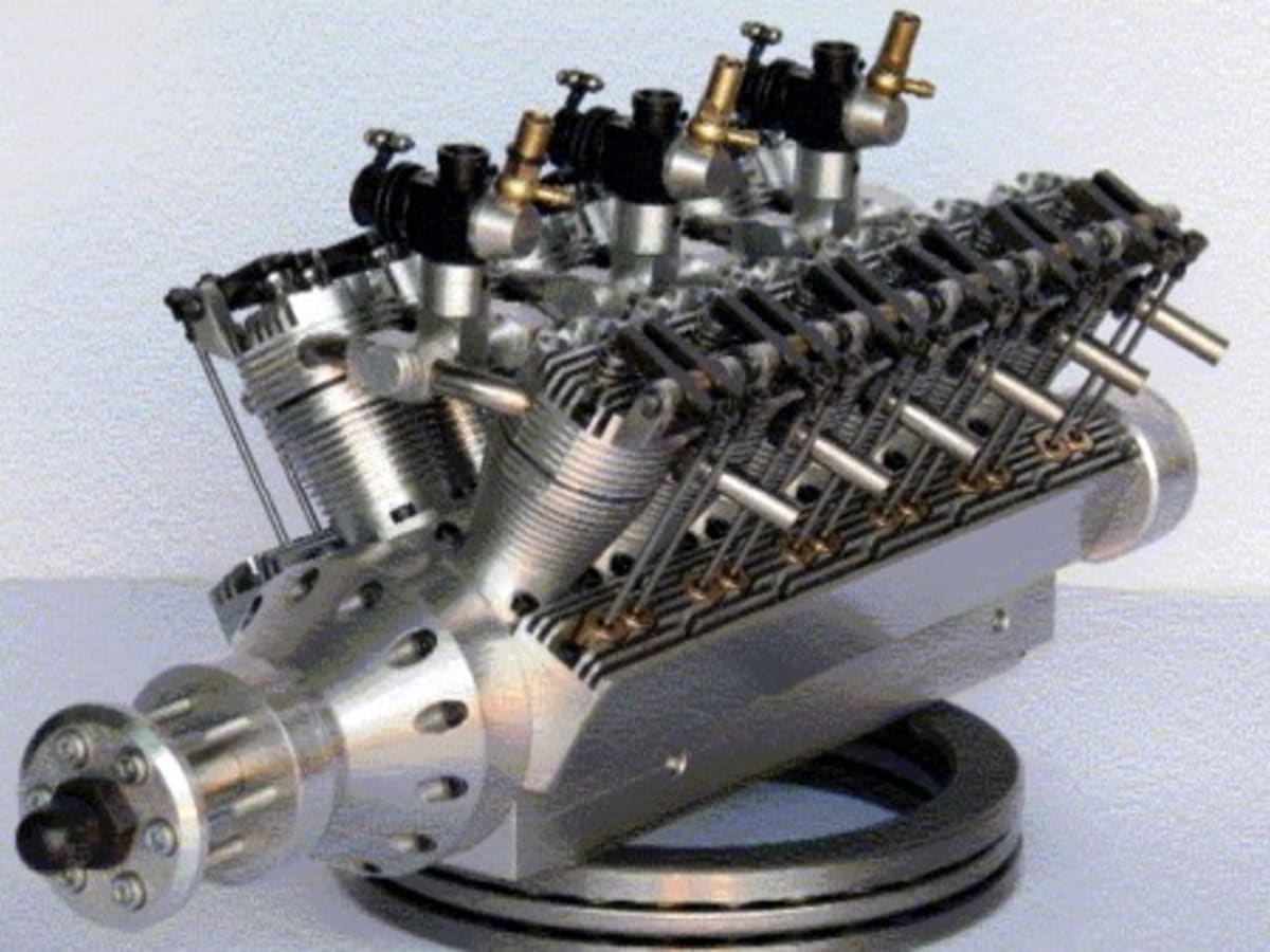 Miniature v12 engine best sale