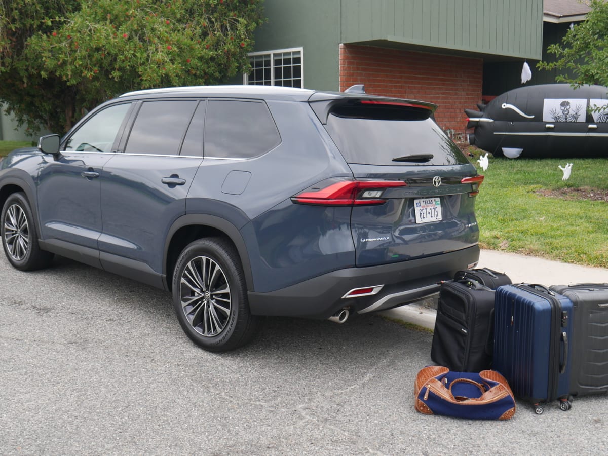 Toyota Grand Highlander Luggage Test How much fits behind the third row Autoblog
