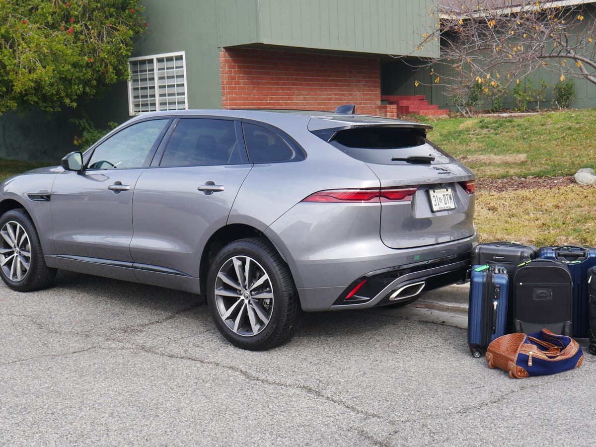 Jaguar F Pace Luggage Test How much fits in the cargo area Autoblog