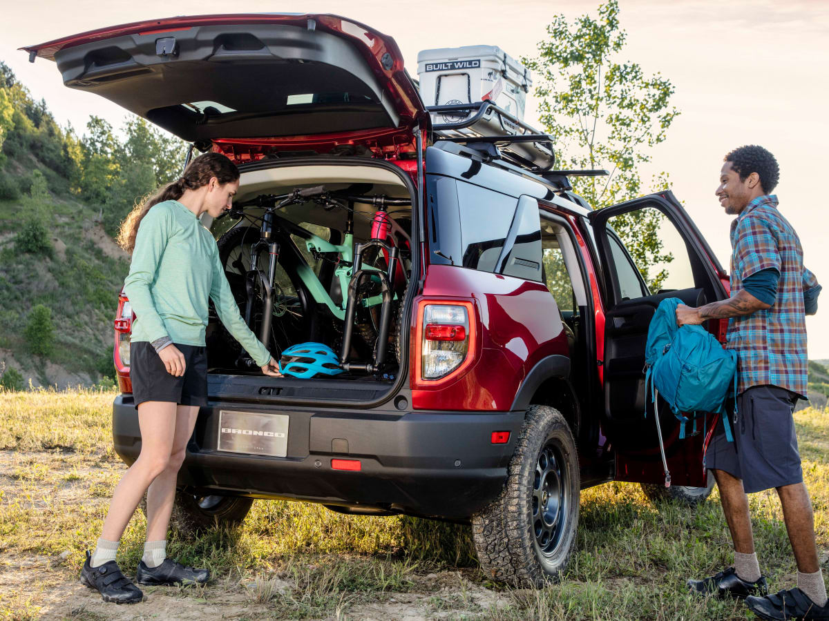 2021 Ford Bronco Sport Interior Storage Review Rolling backpack Autoblog