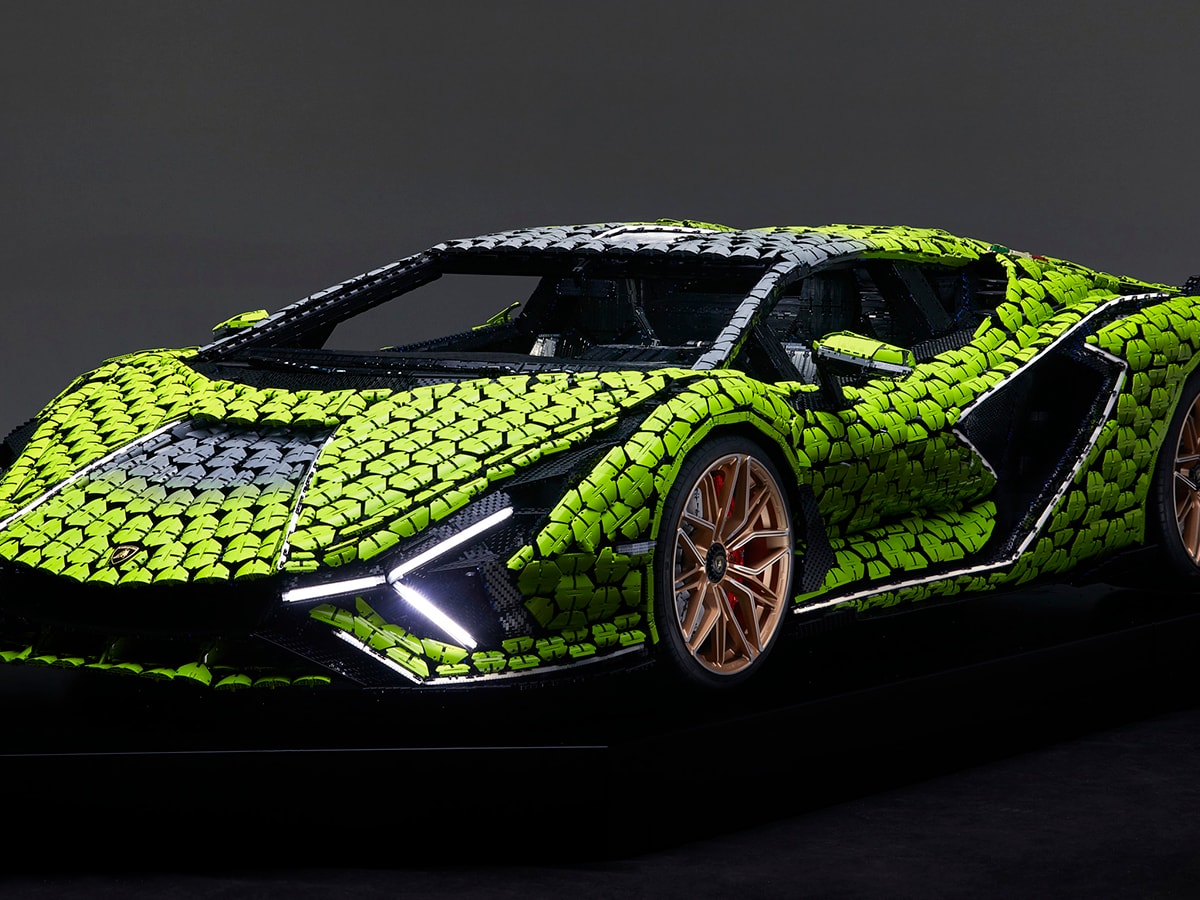Lego Lamborghini Sian is a life size 400 000 piece masterpiece Autoblog