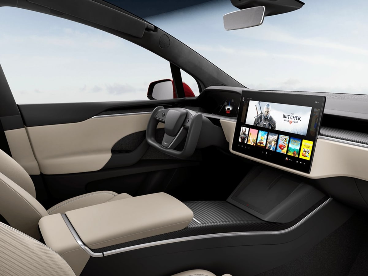 Tesla Model X updated with the same interior as Model S steering yoke and all Autoblog
