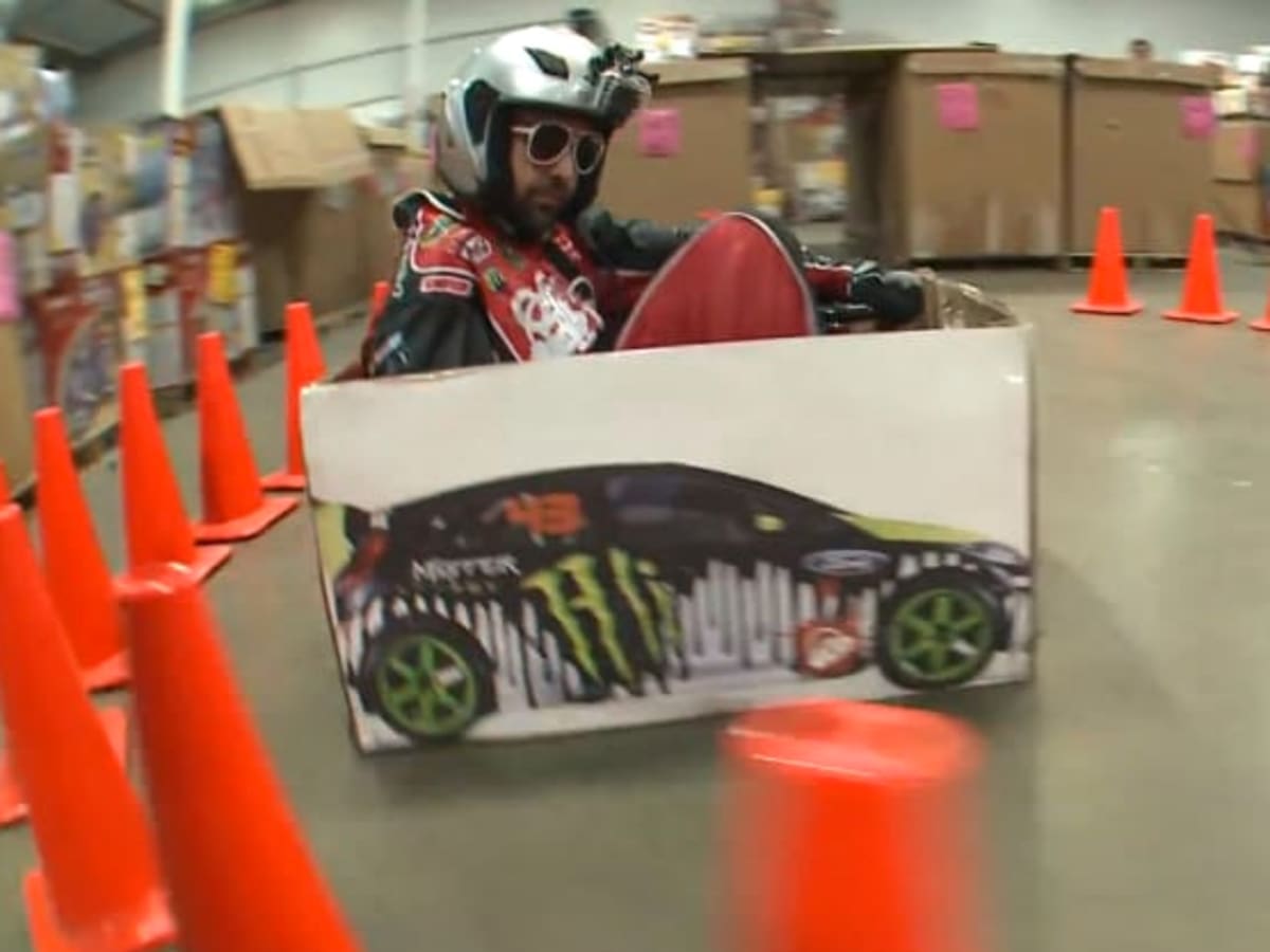 Ken Block s Gymkhana parodied by Ken Box and his Crazy Cart Autoblog