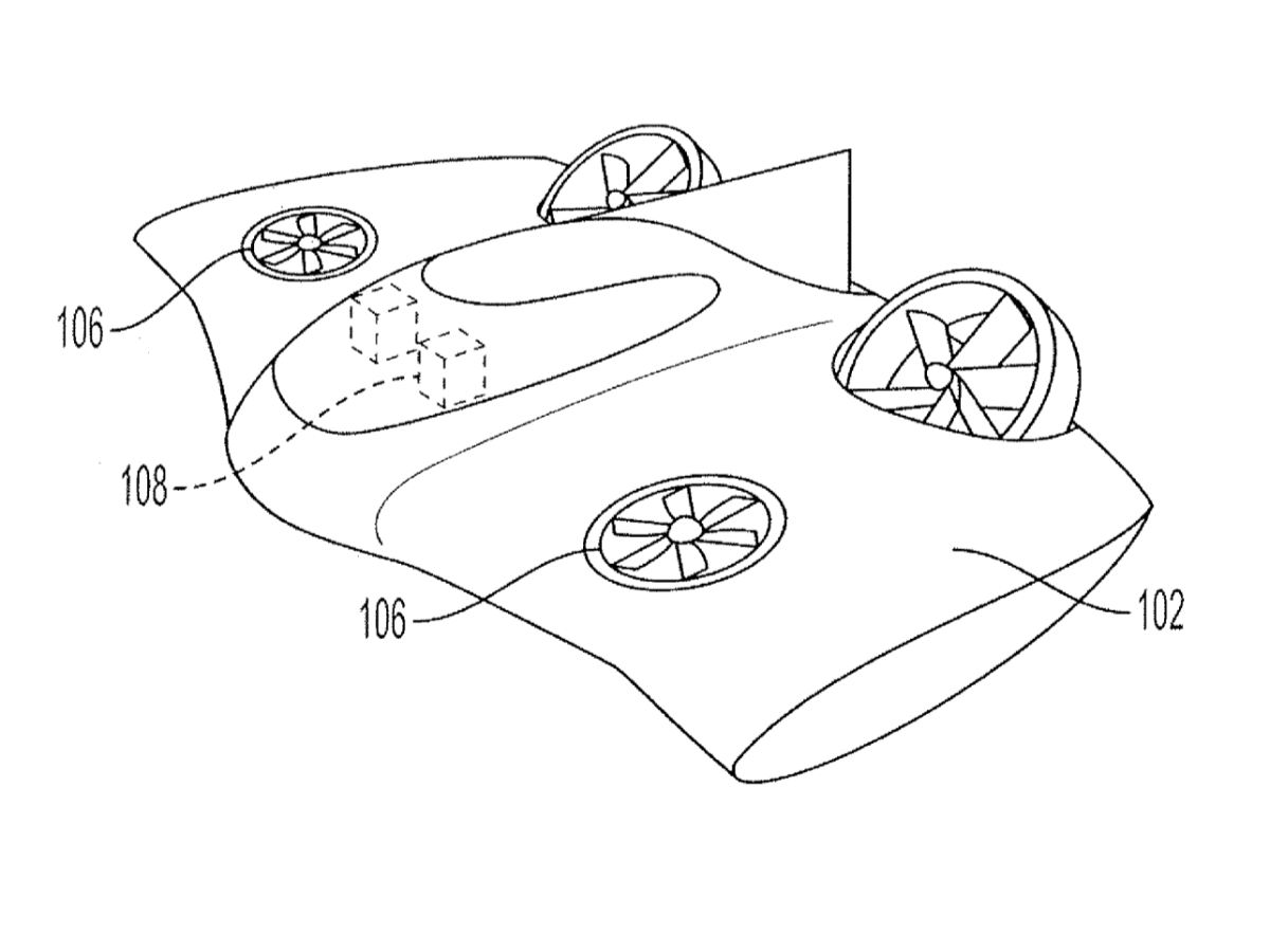 Porsche applies to patent an all electric VTOL flying taxi Autoblog