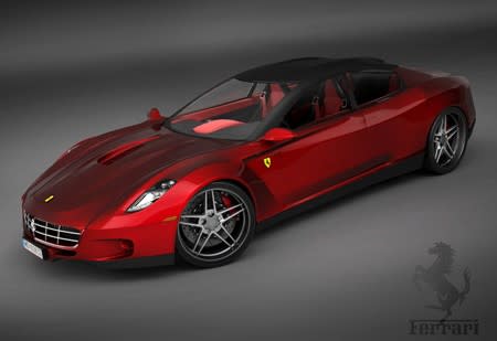 Enthusiast designs four-door Ferrari PanaQuattroMeraPorte - Autoblog