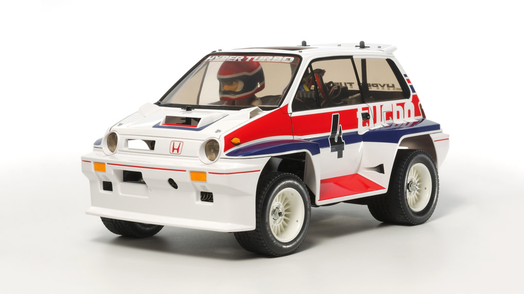 b*r様 Tamiya Willy's Wheeler ホンダシティターボ This Tamiya Honda City Turbo RC car from 1983 has been updated for