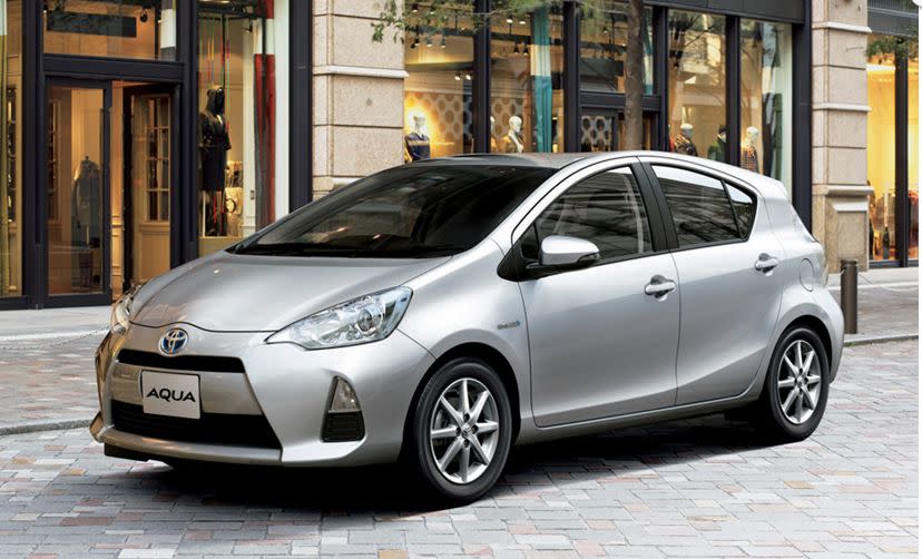 NHP10 AQUAフルブラ＋超希少ミラーブラ セット！！ PRIUS Ｃ アクアNHP10【TOYOTA】トヨタPRIUS-C純正USドアミラーガラス右側
